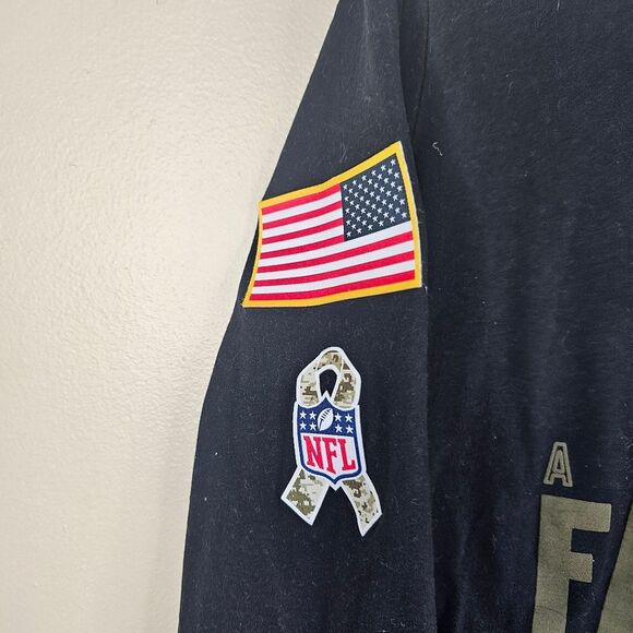 2020 ATLANTA FALCONS Nike Salute to Service Sideline Performance TShirt size xl - Picture 3 of 9